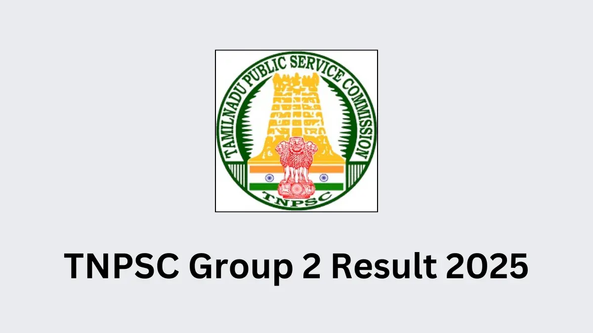 TNPSC Group 2 Result 2025